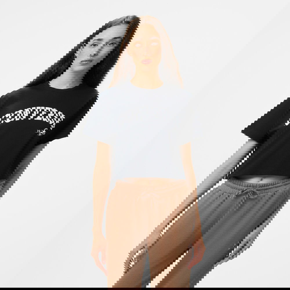 Converse Kadın Siyah T-Shirt
