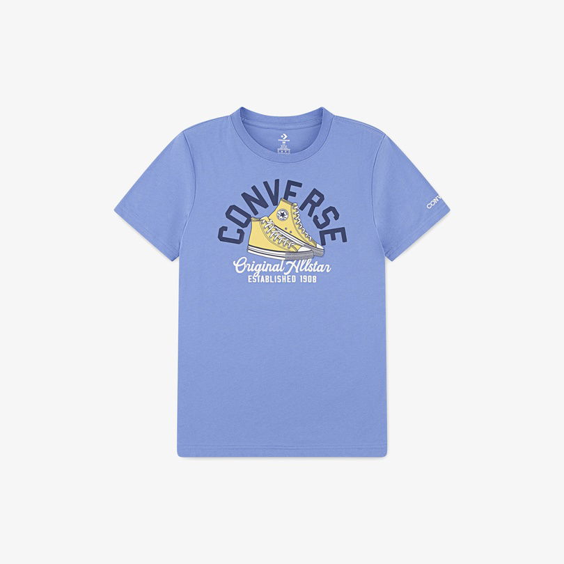 Converse Retro Remix Çocuk Mavi T-Shirt